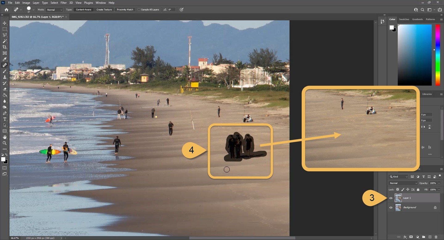 Content Aware - Como Remover Objetos com Photoshop