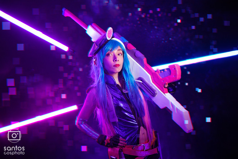 Arcade Caitlyn League of Legends Santos CosPhoto Fotografia