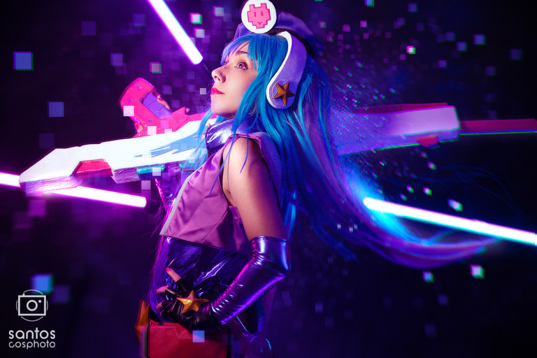 Arcade Caitlyn League of Legends Santos CosPhoto Fotografia