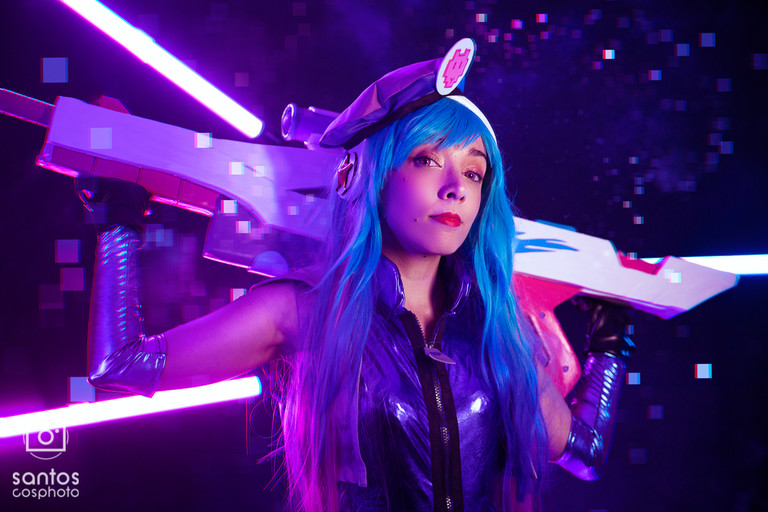 Arcade Caitlyn League of Legends Santos CosPhoto Fotografia