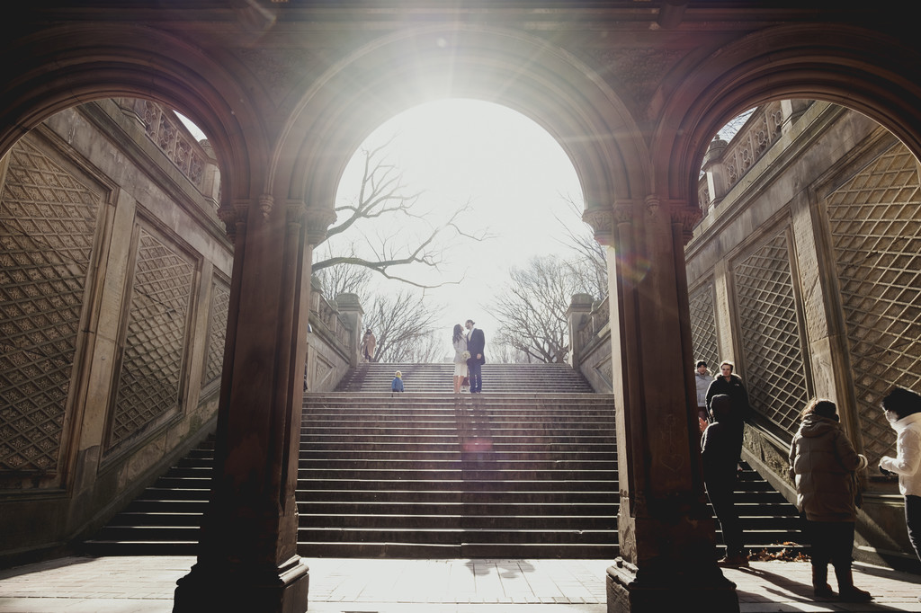 Bethesda Terrace Wedding in Central Park, Alisa + CJ